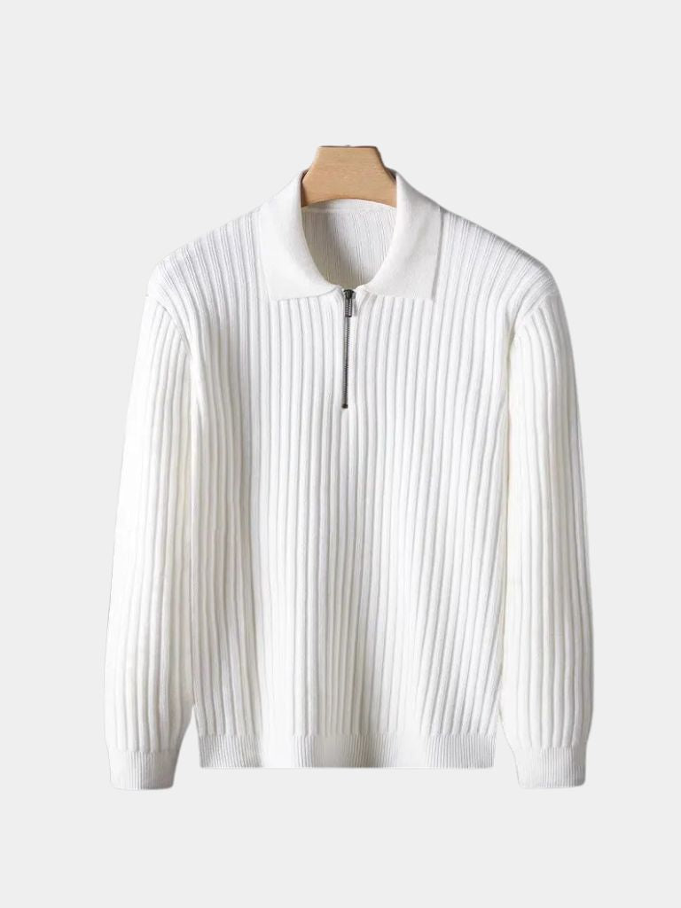 Alpine Riviera Knit Polo Pullover - CAAYWORLD CAAYWORLD