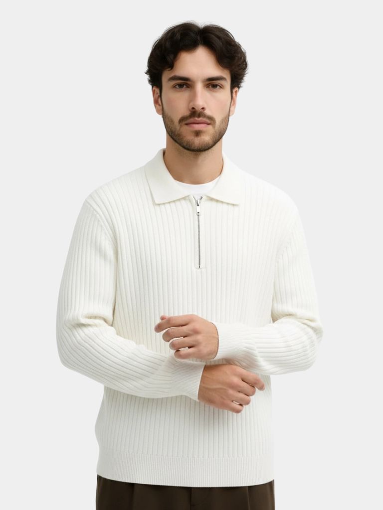 Alpine Riviera Knit Polo Pullover - CAAYWORLD CAAYWORLD