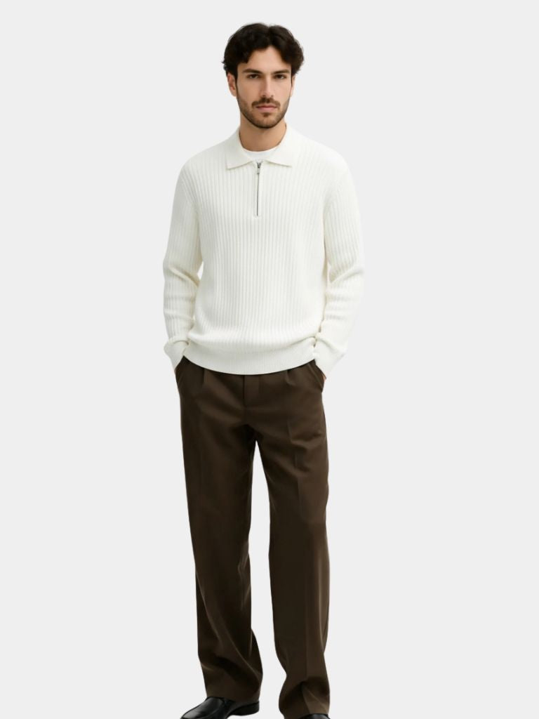 Alpine Riviera Knit Polo Pullover - CAAYWORLD CAAYWORLD