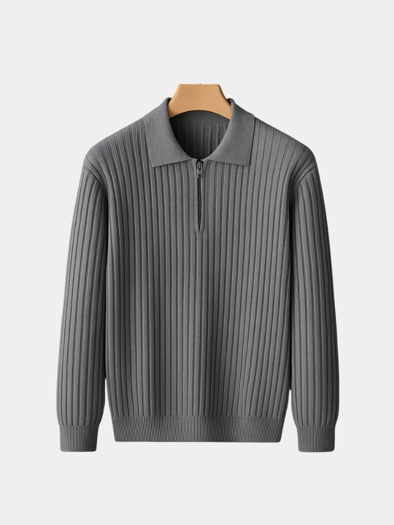 Alpine Riviera Knit Polo Pullover - CAAYWORLD CAAYWORLD