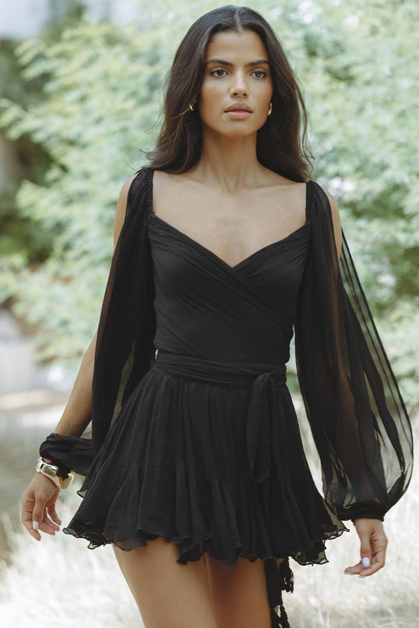 Amelie Satin Slip - Mini Dress CAAYWORLD