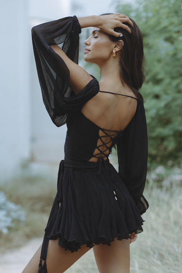 Amelie Satin Slip - Mini Dress CAAYWORLD