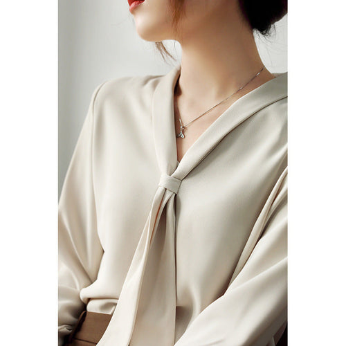 Amelie Tie-Neck - Blouse CAAYWORLD