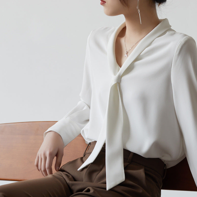 Amelie Tie-Neck - Blouse CAAYWORLD