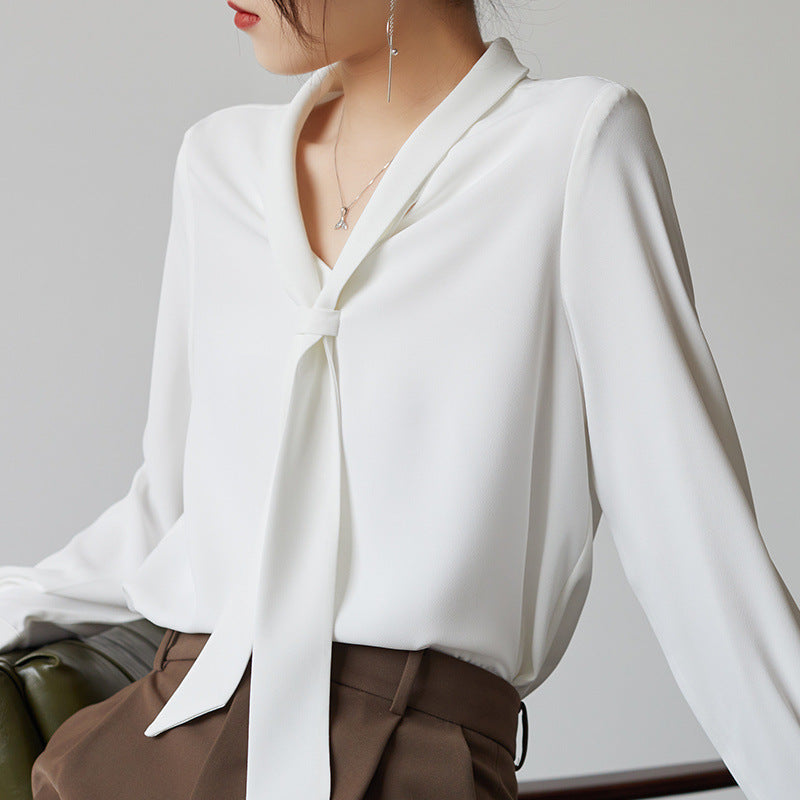 Amelie Tie-Neck - Blouse CAAYWORLD