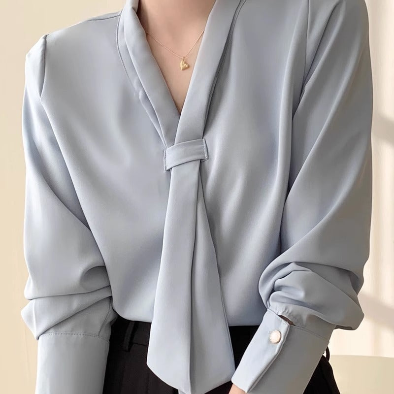 Amelie Tie-Neck - Blouse CAAYWORLD