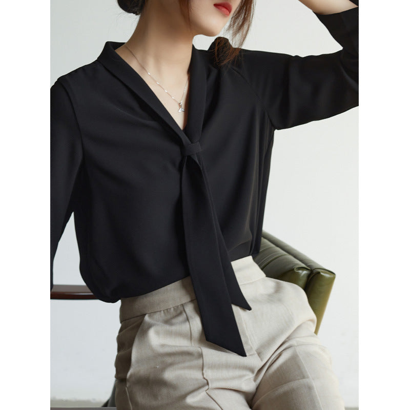 Amelie Tie-Neck - Blouse CAAYWORLD