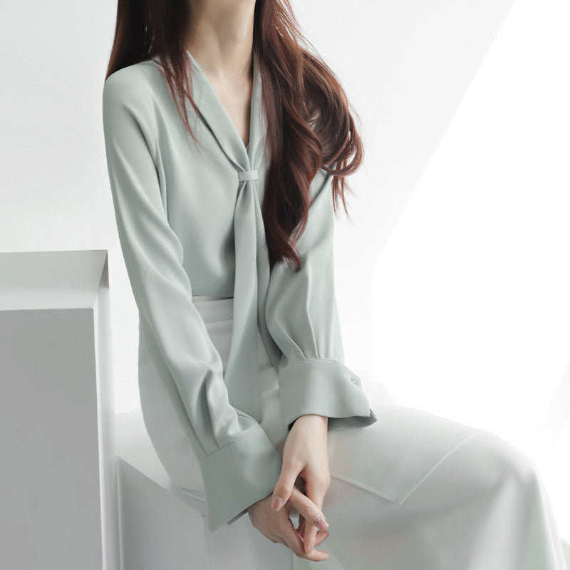 Amelie Tie-Neck - Blouse CAAYWORLD