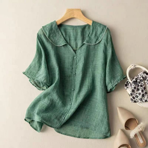 Aria Linen - Blouse CAAYWORLD