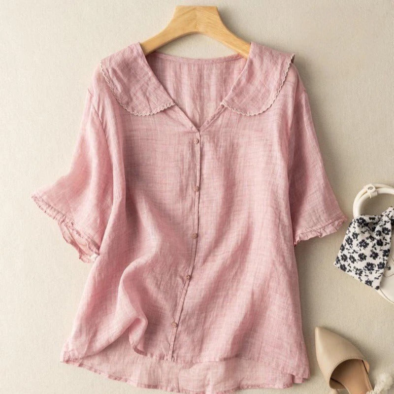 Aria Linen - Blouse CAAYWORLD
