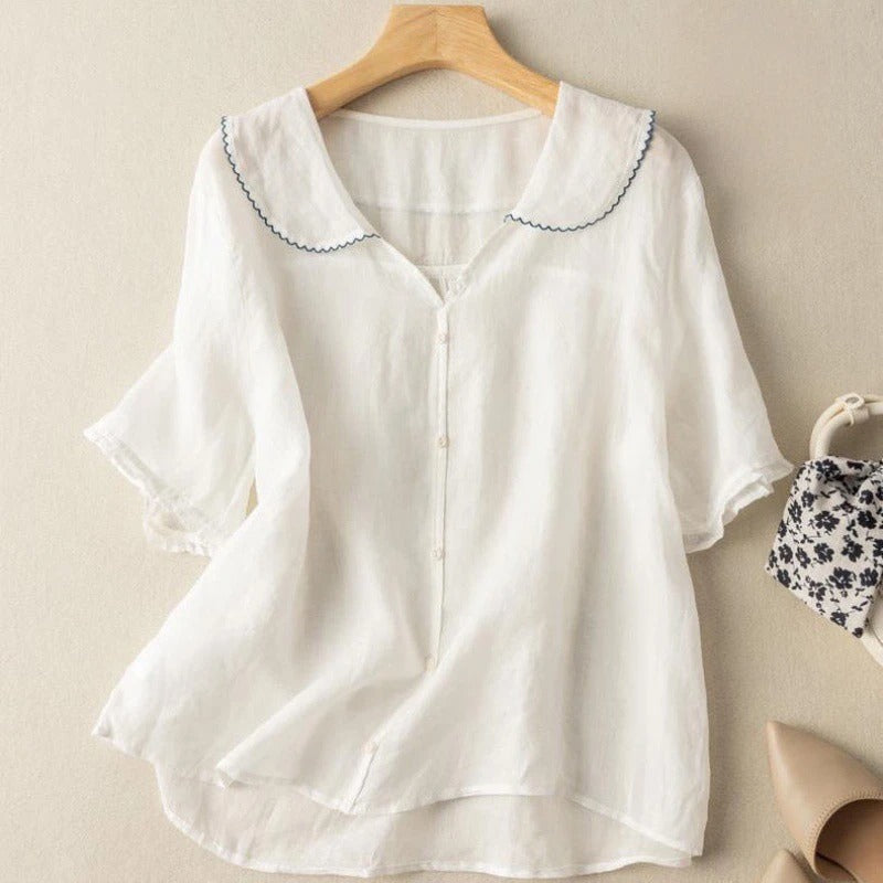 Aria Linen - Blouse CAAYWORLD
