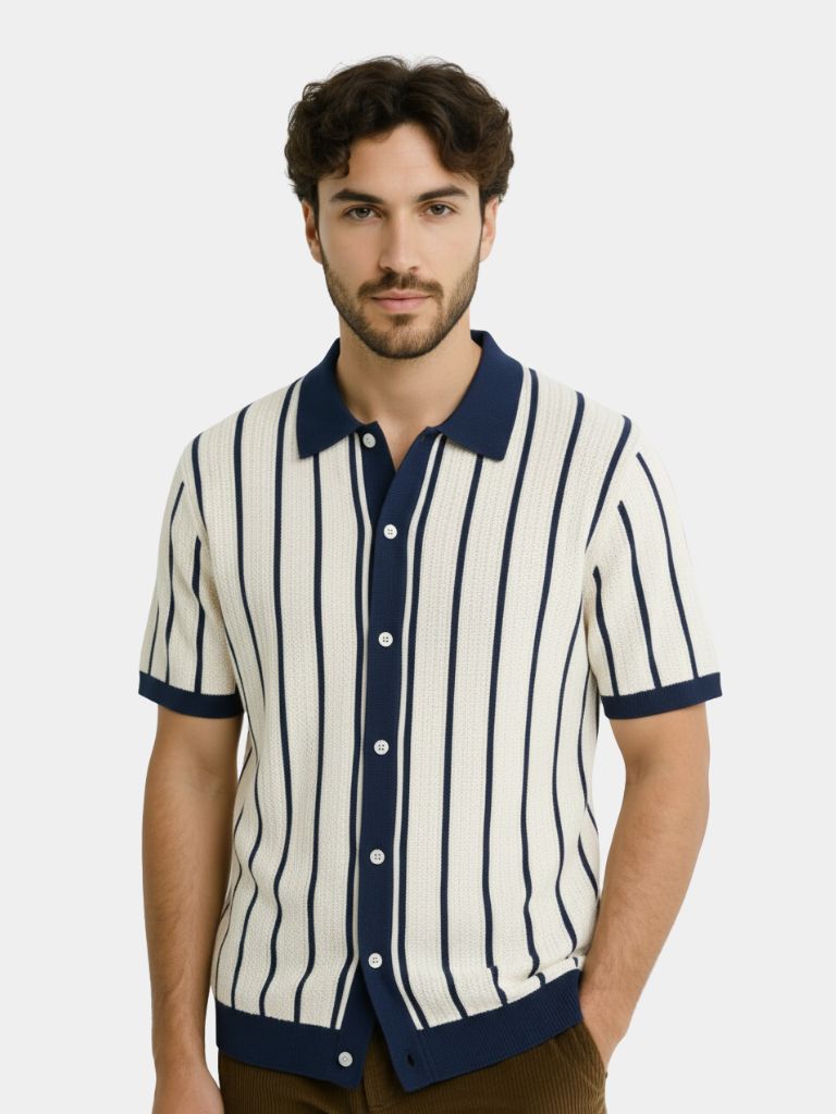 Atlantic Frame Knit Polo – CAAYWORLD CAAYWORLD