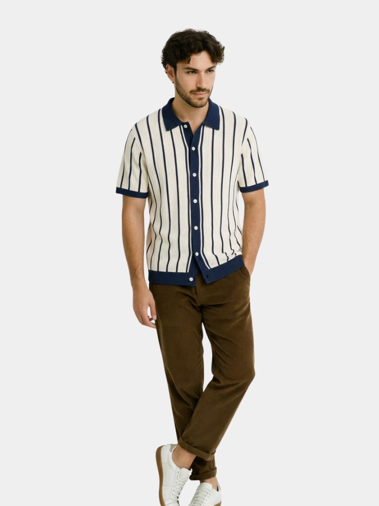 Atlantic Frame Knit Polo – CAAYWORLD CAAYWORLD