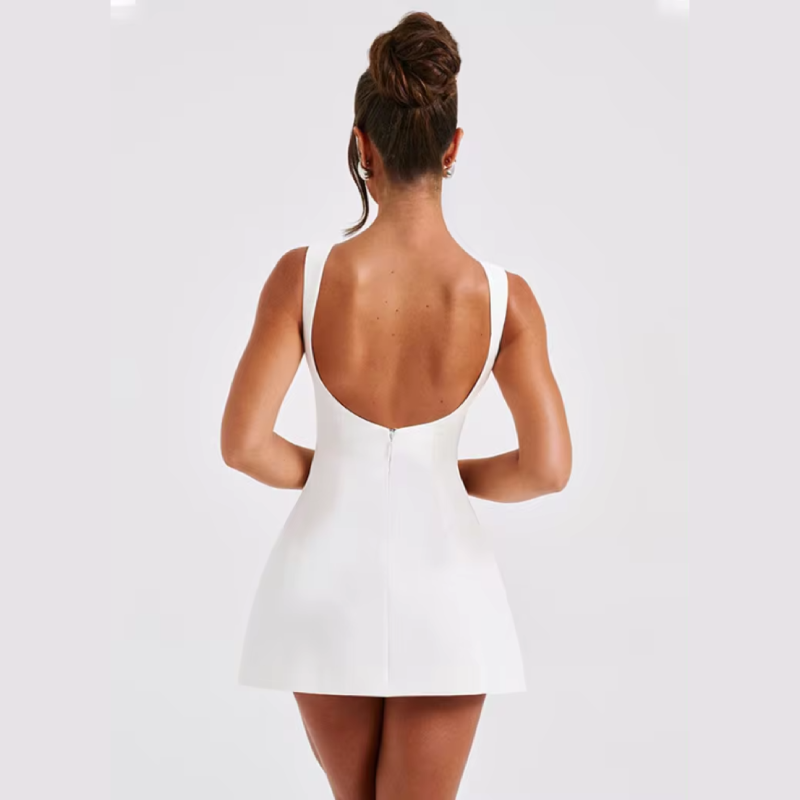 Aura Satin Slip - Mini Dress CAAYWORLD