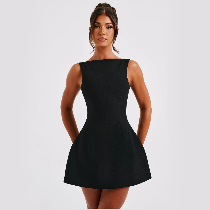 Aura Satin Slip - Mini Dress CAAYWORLD