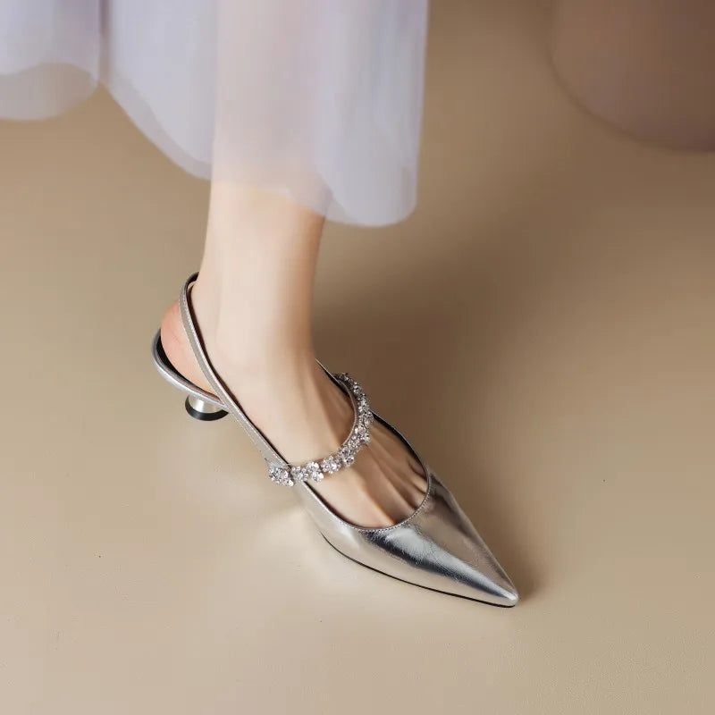 Aurora Rhinestone - Kitten Heels CAAYWORLD