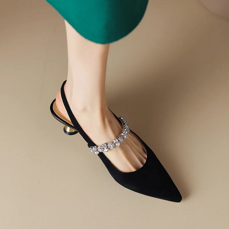 Aurora Rhinestone - Kitten Heels CAAYWORLD