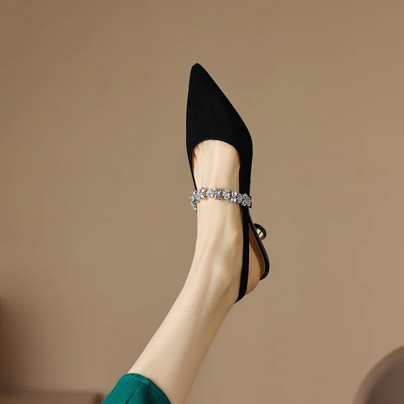 Aurora Rhinestone - Kitten Heels CAAYWORLD