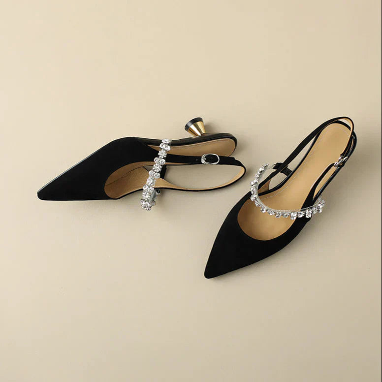 Aurora Rhinestone - Kitten Heels CAAYWORLD