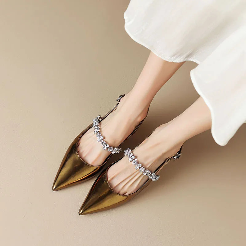 Aurora Rhinestone - Kitten Heels CAAYWORLD