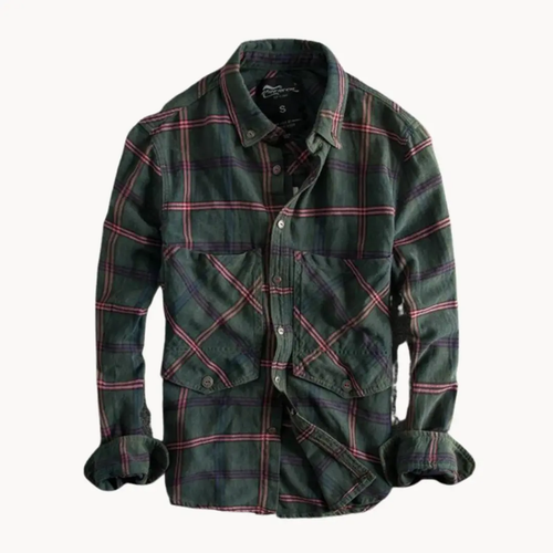 Autumn Ember Plaid - Flannel Shirt CAAYWORLD