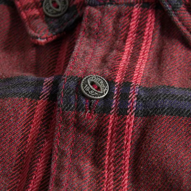 Autumn Ember Plaid - Flannel Shirt CAAYWORLD