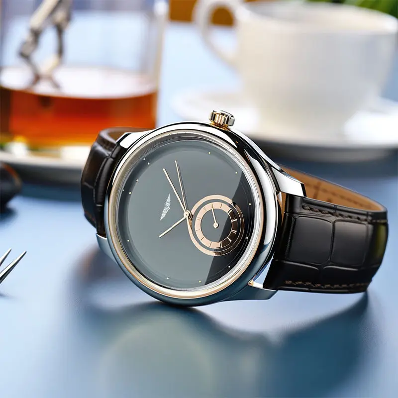 Baron Leather Strap Classic - Watch CAAYWORLD MEN