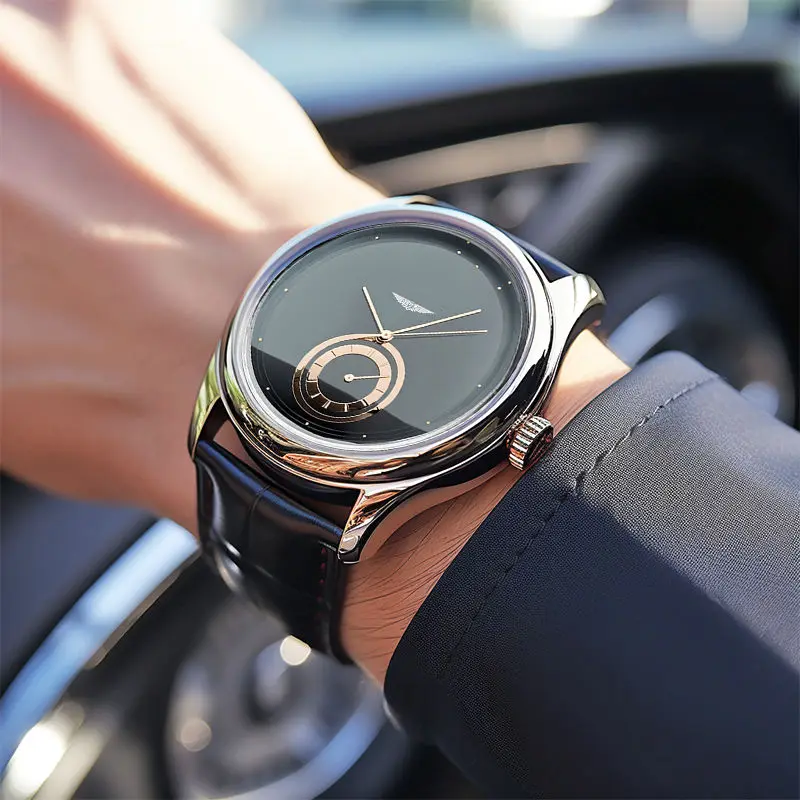 Baron Leather Strap Classic - Watch CAAYWORLD MEN