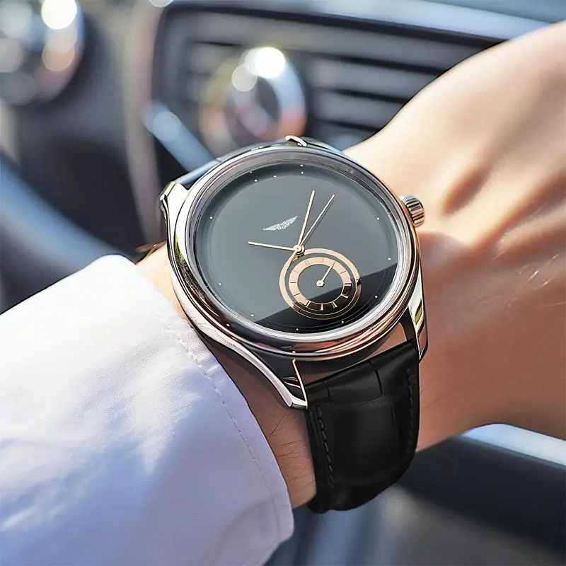 Baron Leather Strap Classic - Watch CAAYWORLD MEN