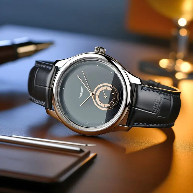 Baron Leather Strap Classic - Watch CAAYWORLD MEN