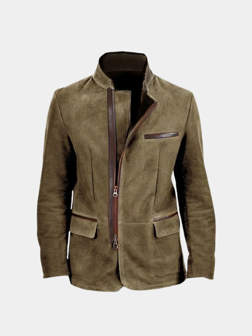Bearstone Suede Field Coat - CAAYWORLD CAAYWORLD
