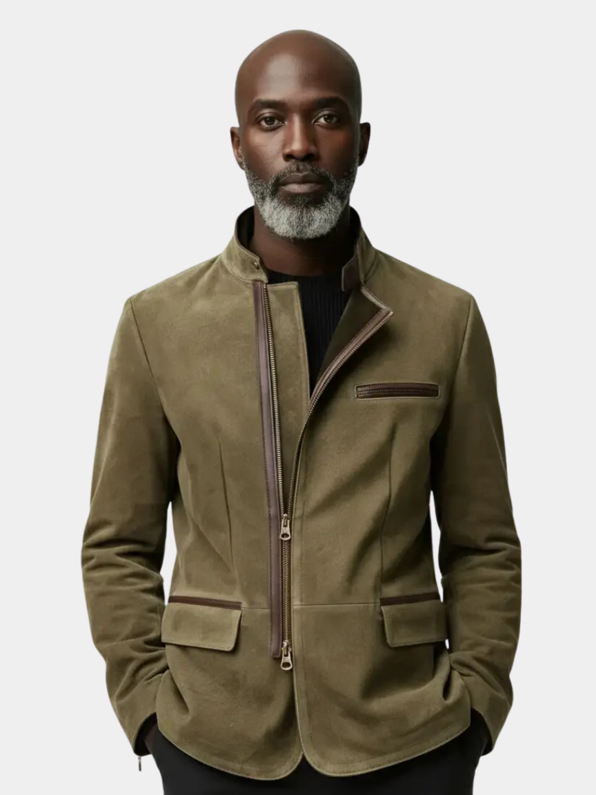 Bearstone Suede Field Coat - CAAYWORLD CAAYWORLD