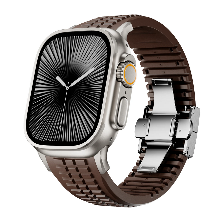 Black Silicone Sport Replacement - Watch Band CAAYWORLD MEN