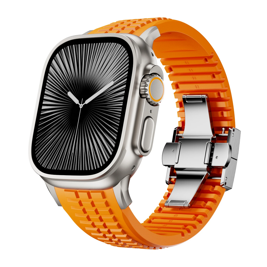 Black Silicone Sport Replacement - Watch Band CAAYWORLD MEN