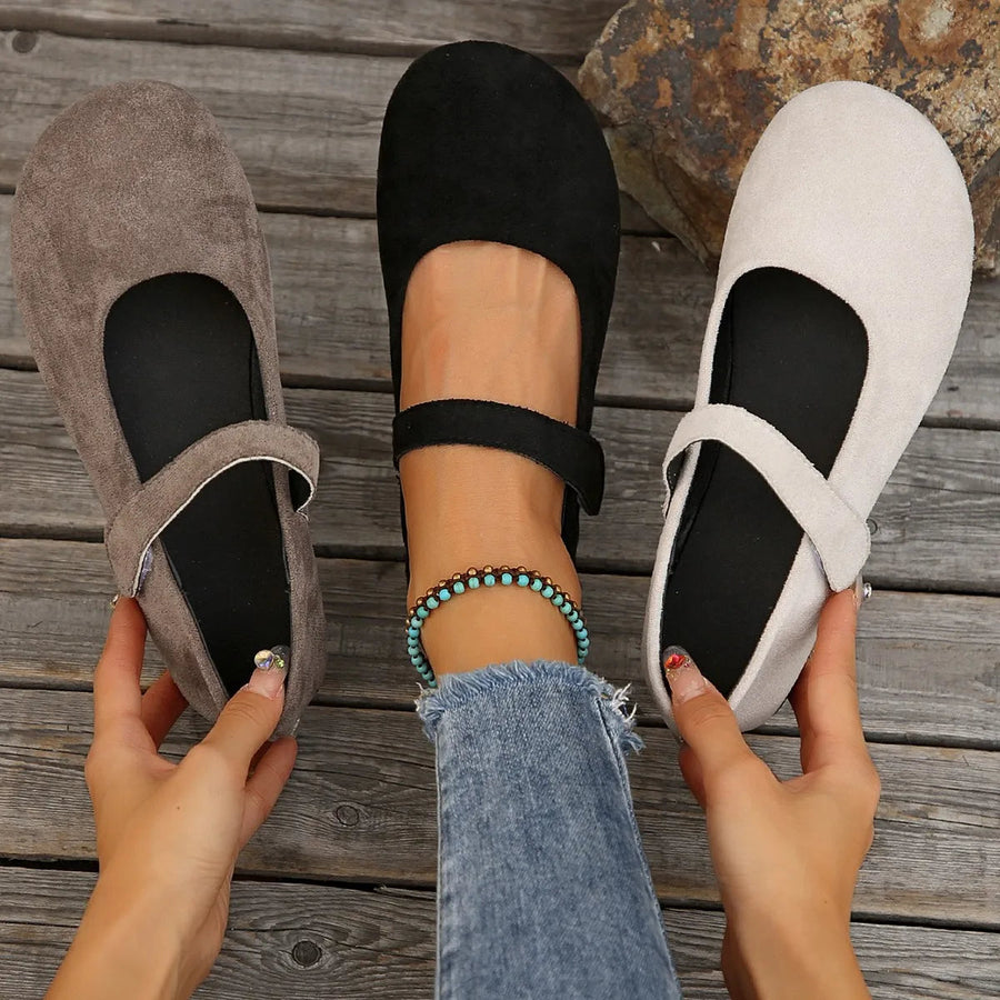 Black Suede - Flats CAAYWORLD WOMEN