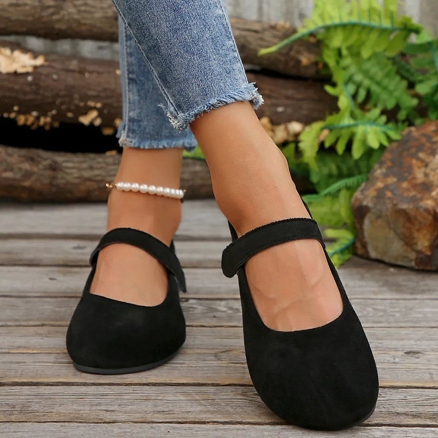 Black Suede - Flats CAAYWORLD WOMEN