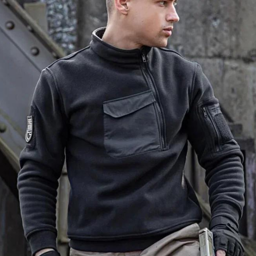 Black Tactical Fleece - Jacket CAAYWORLD MEN