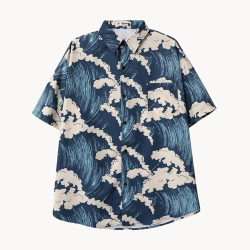 Blue Oversized - Top CAAYWORLD