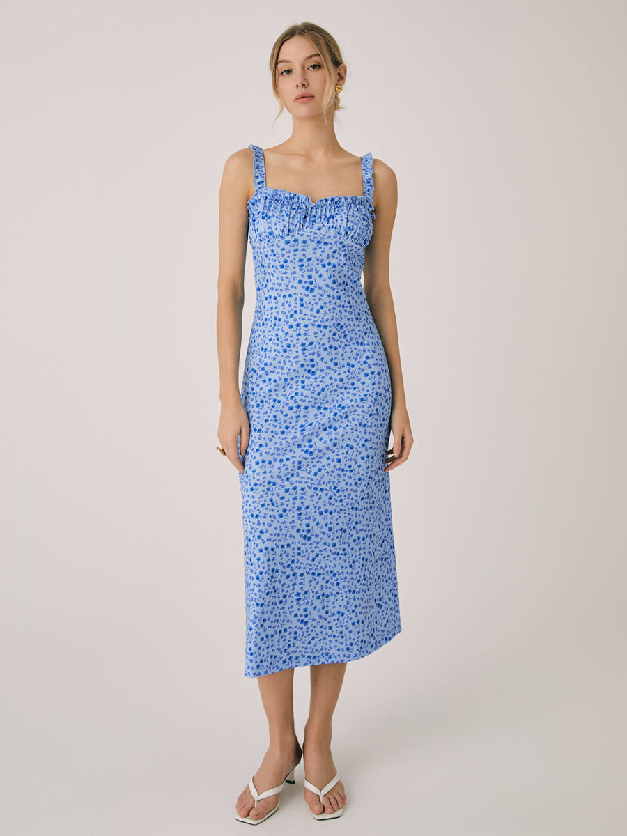 Boho Floral Print - Midi Dress CAAYWORLD