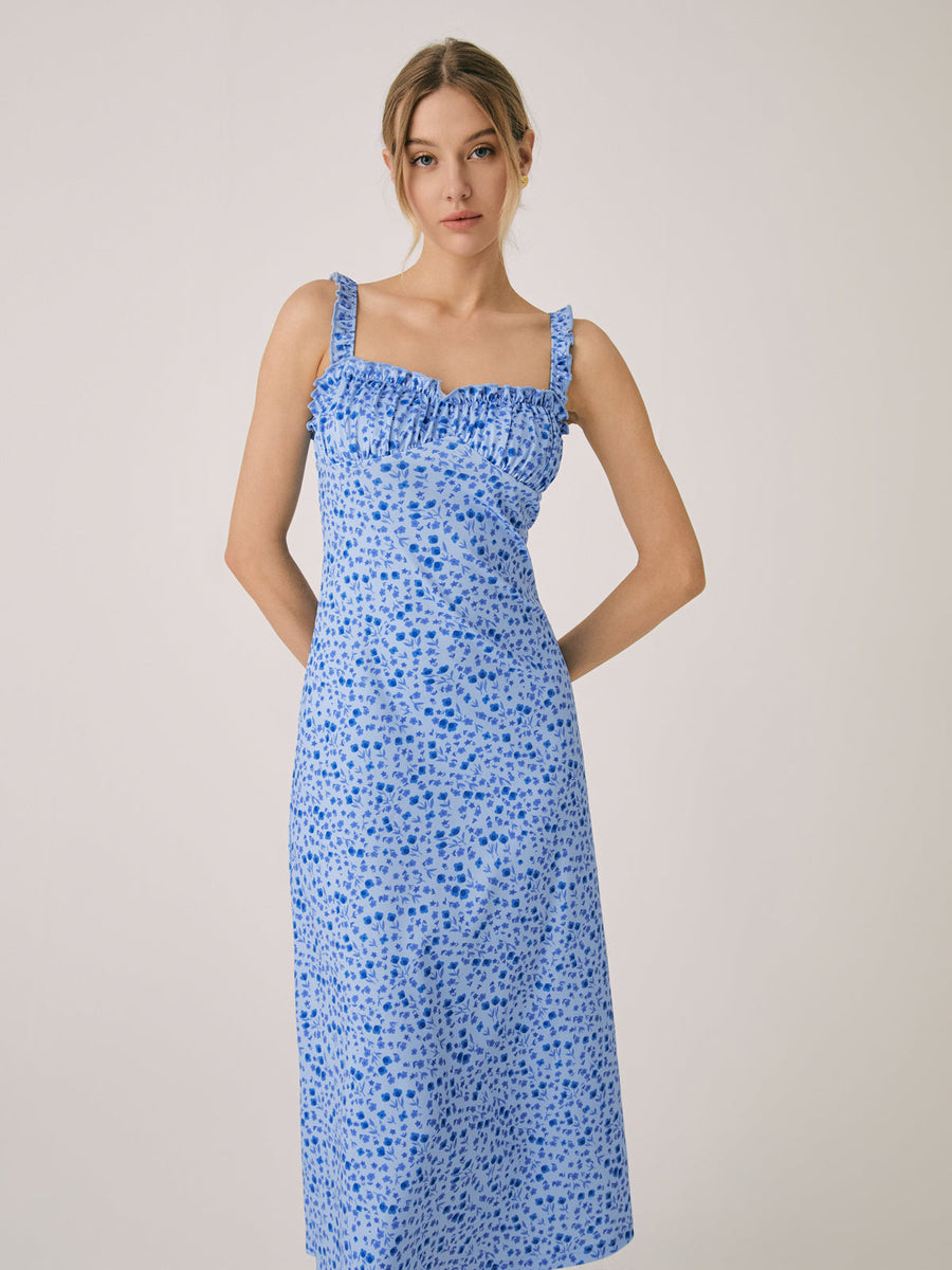 Boho Floral Print - Midi Dress CAAYWORLD