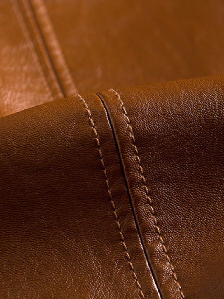 Bold Caramel Leather Jacket - CAAYWORLD CAAYWORLD