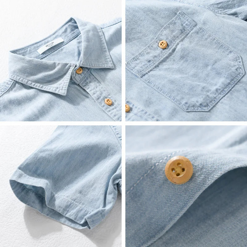 Bordeaux Denim - Shirt CAAYWORLD MEN