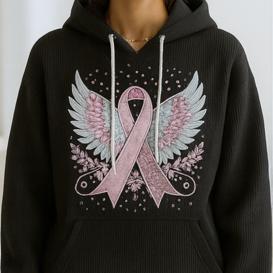 Briana - Sweater with Breast Cancer Ribbon CAAYWORLD WOMEN