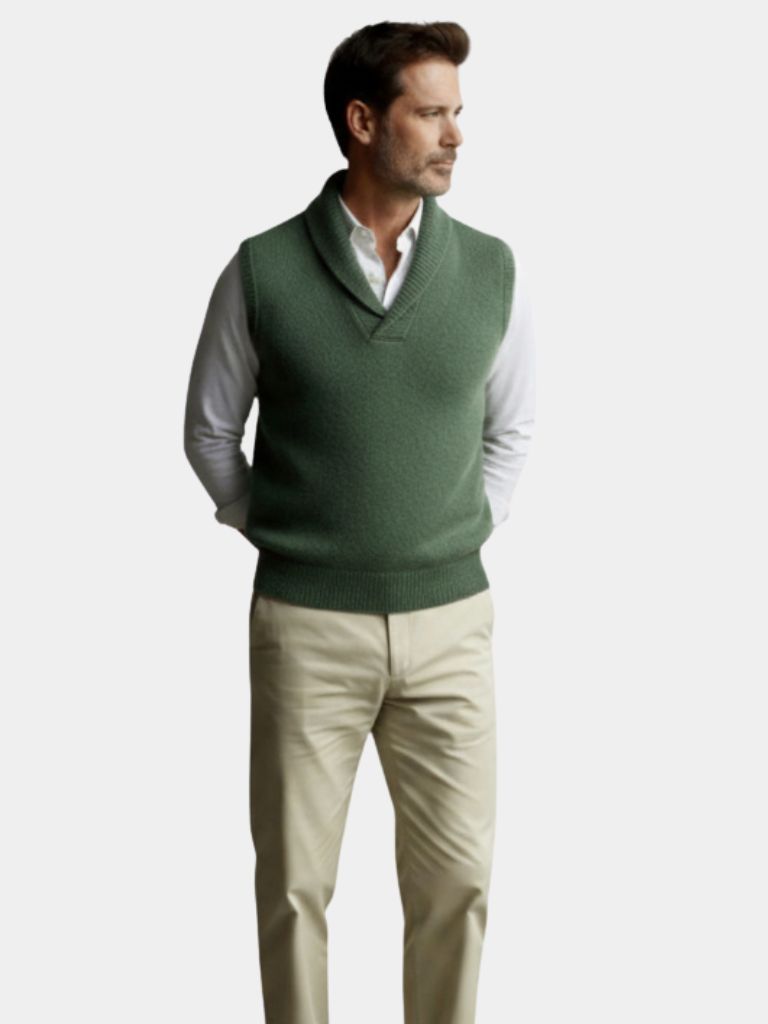 British Knit Vest Waistcoat - CAAYWORLD CAAYWORLD