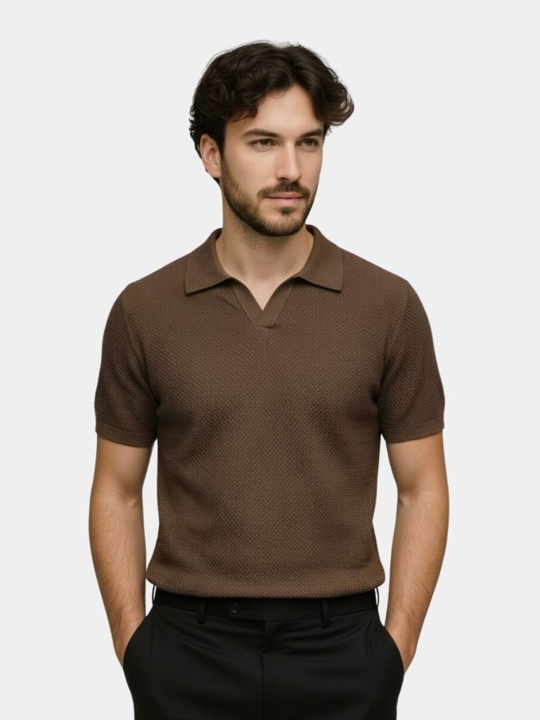 Brownstone Polo Shirt – CAAYWORLD CAAYWORLD
