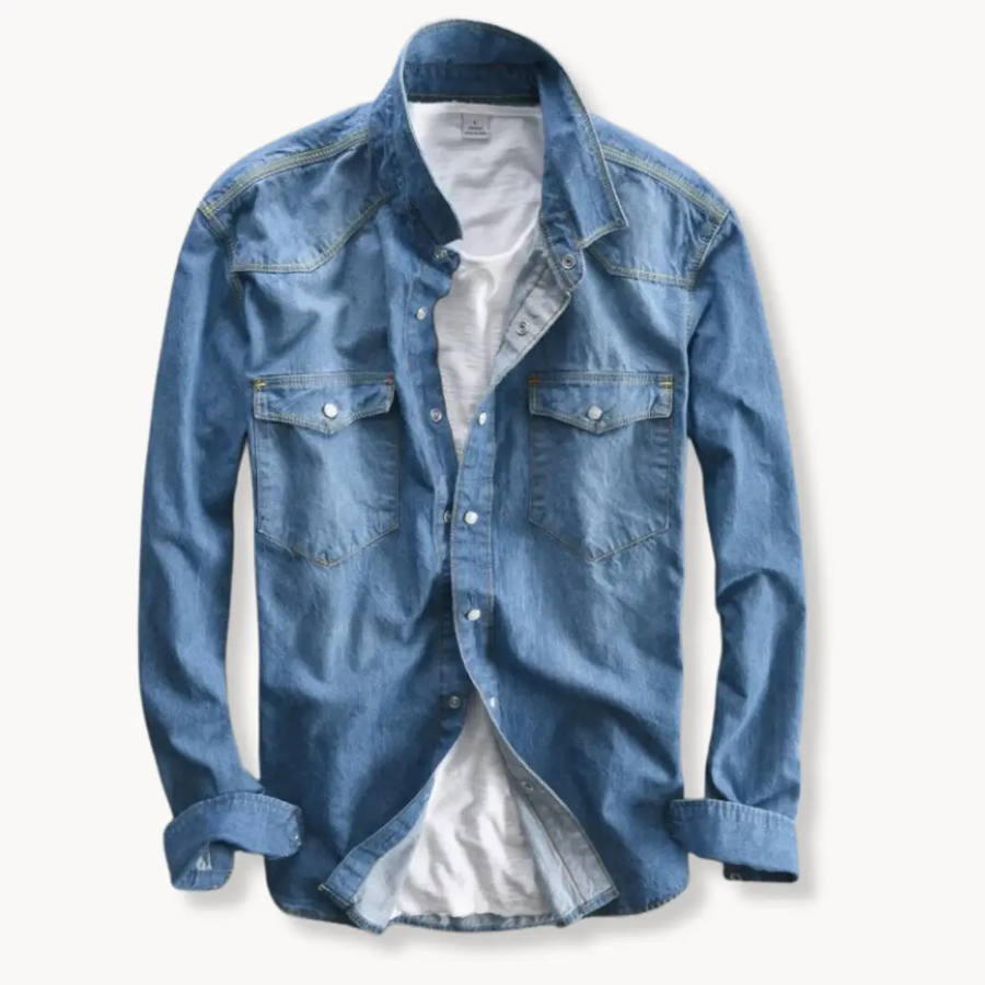 Brushed Comfort Button-Down - Shirt CAAYWORLD