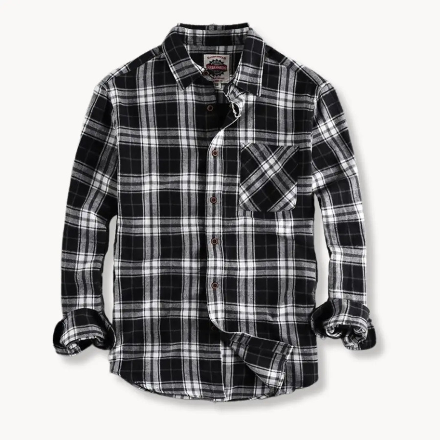 Brushed Flannel Long Sleeve - Shirt CAAYWORLD
