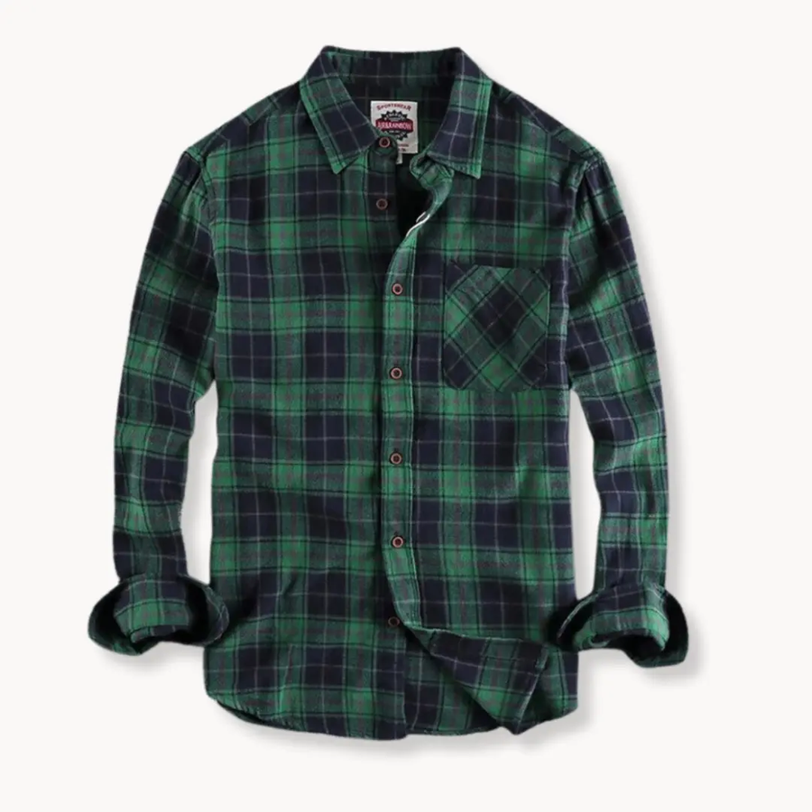 Brushed Flannel Long Sleeve - Shirt CAAYWORLD