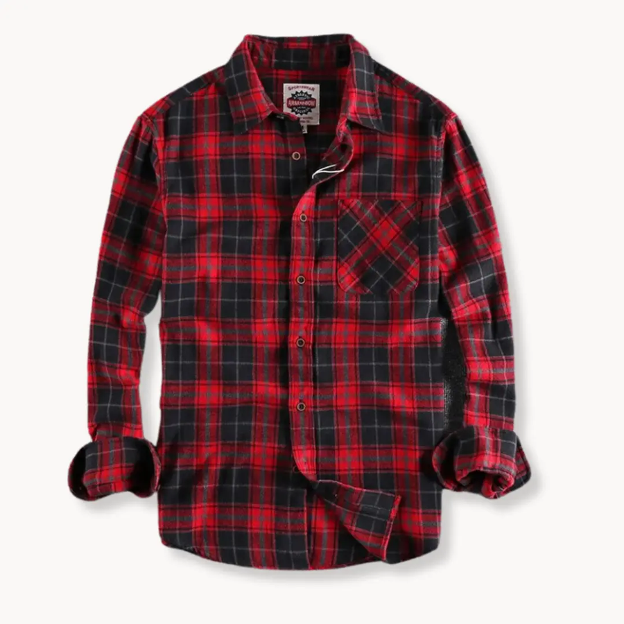 Brushed Flannel Long Sleeve - Shirt CAAYWORLD