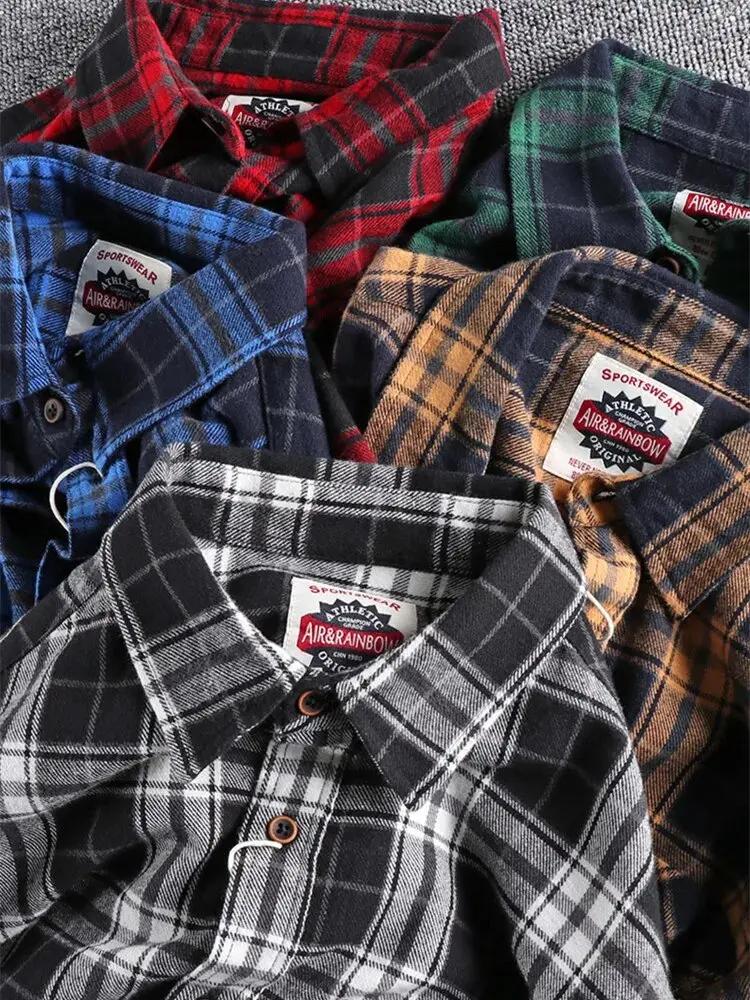 Brushed Flannel Long Sleeve - Shirt CAAYWORLD